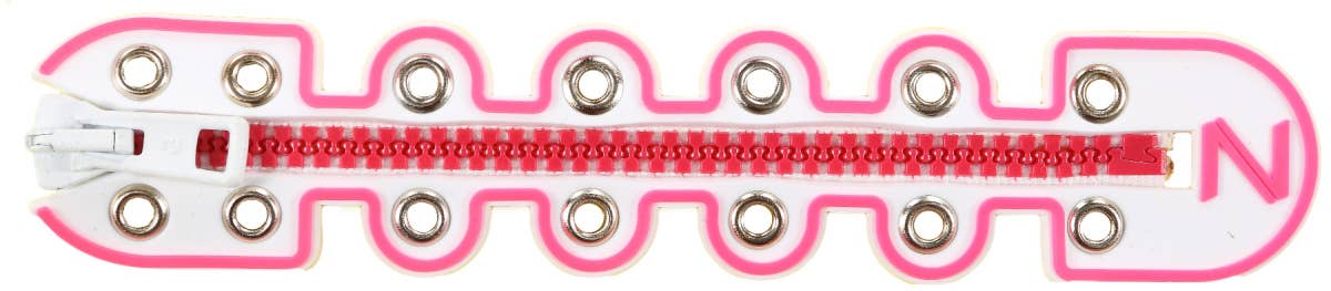 Zipped - Wholesale Shoelaces - Women's - Zipped Shoelaces White-Pink1