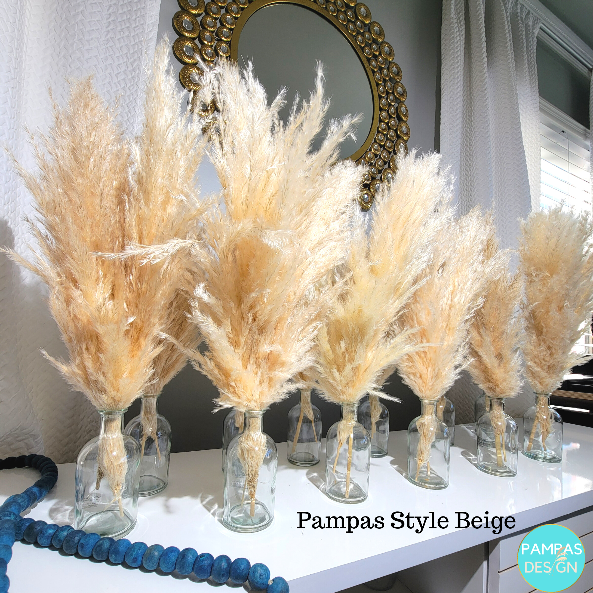 Pampas Design - Wholesale Dried/Pressed Flowers - Pampas Grass Centerpieces including Vase10