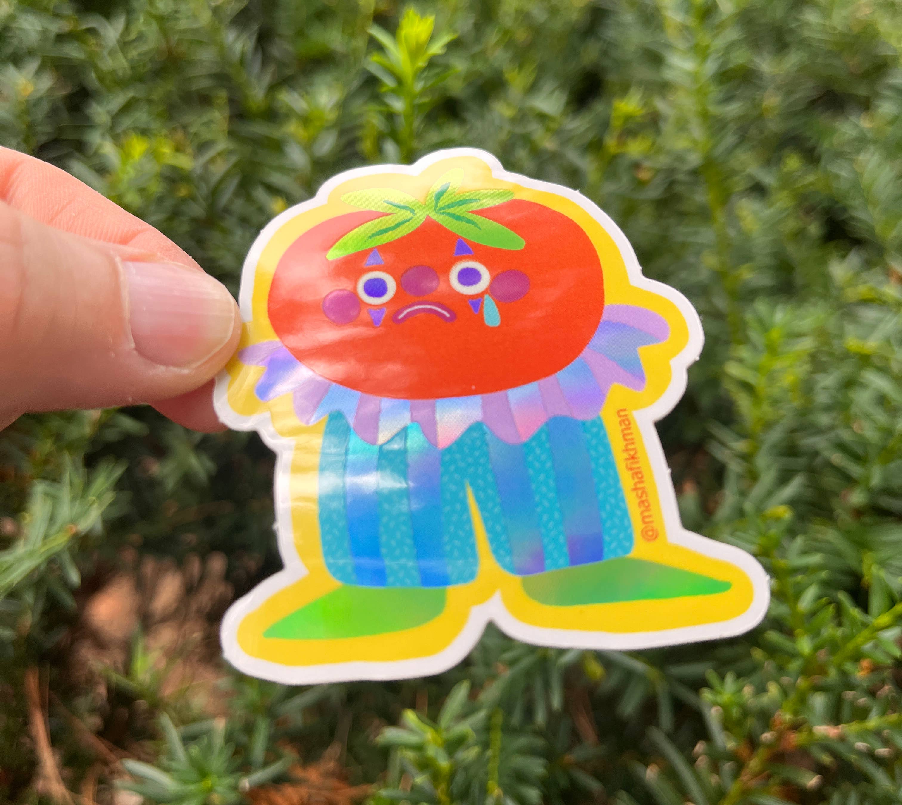 Masha Fikhman Art - Wholesale Sticker - Tomato Clown Sticker2