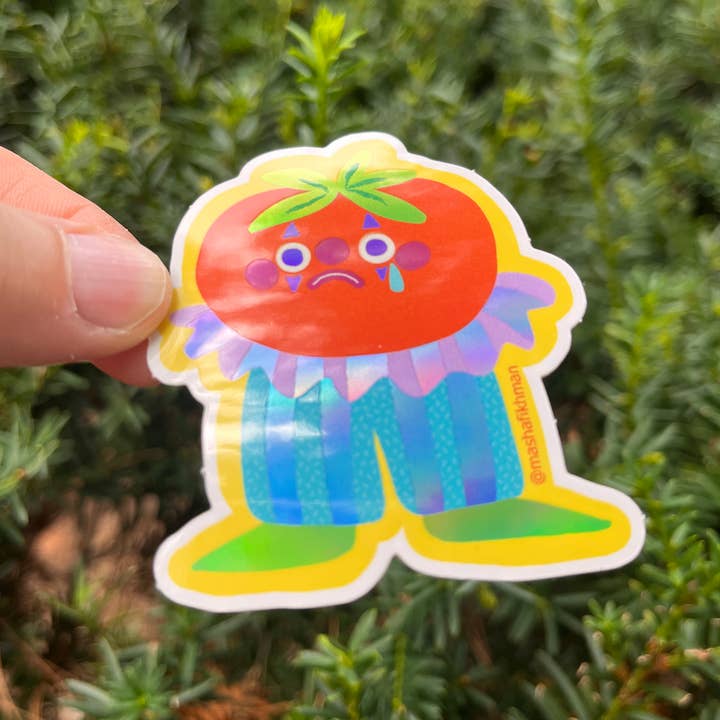 Masha Fikhman Art - Wholesale Sticker - Tomato Clown Sticker2