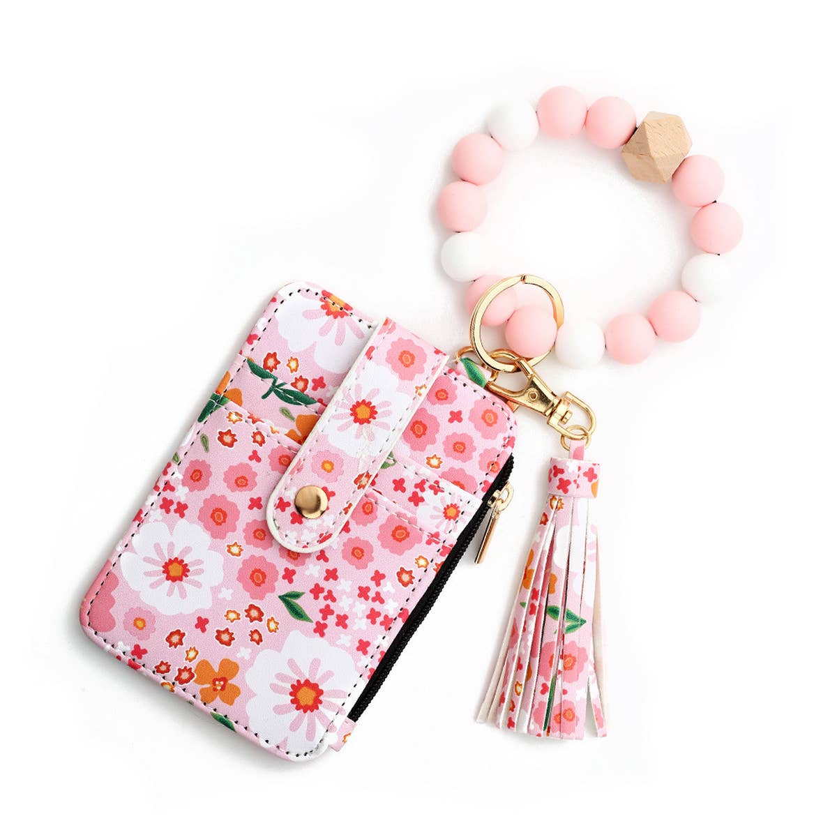ACCITY - Wholesale Keychain Bracelet - NEW ARRIVAL BRACELET FLORAL KEYCHAIN_CWMM12950