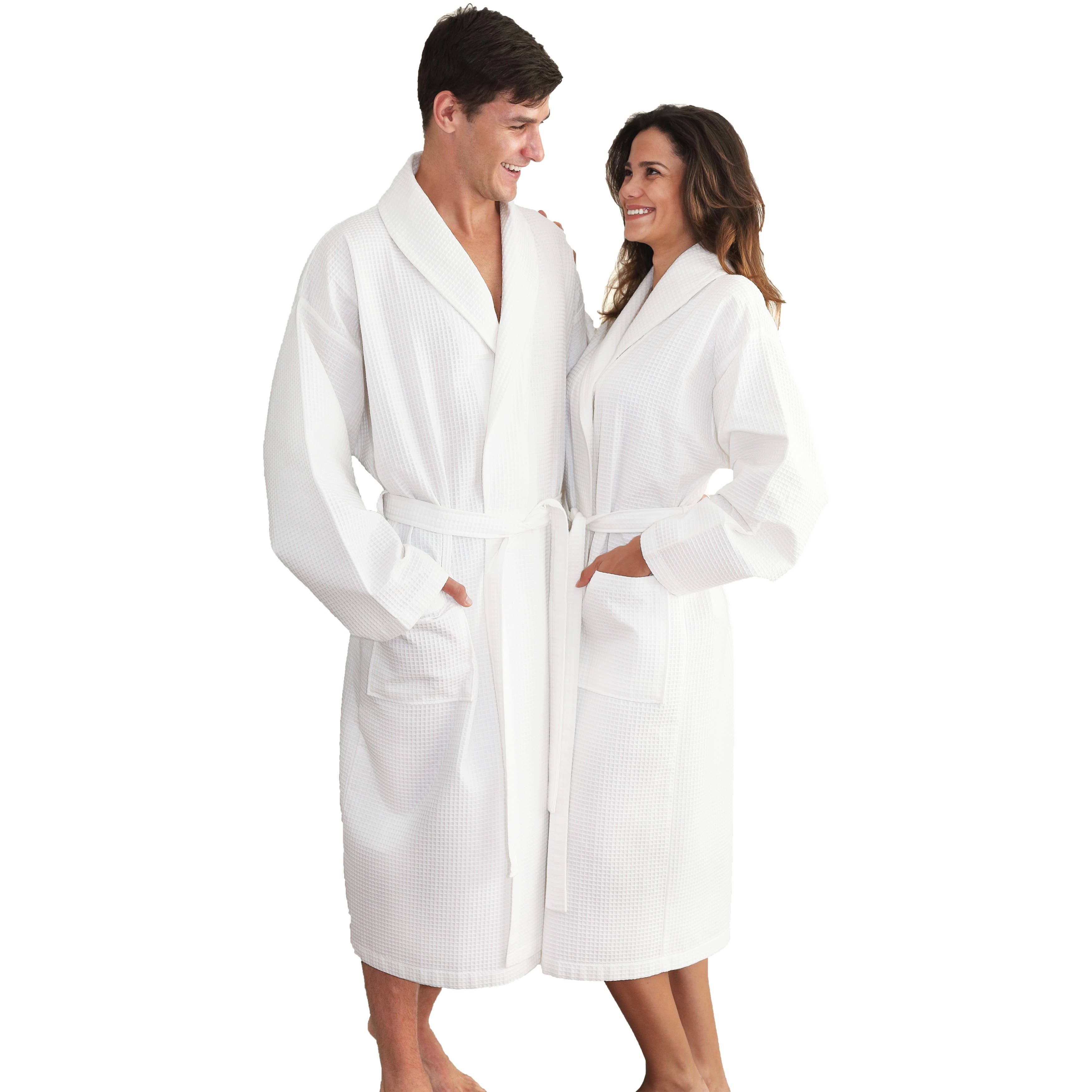 Weiss Unisex Bademantel Royal Collection für den Großhandel auf Faire3