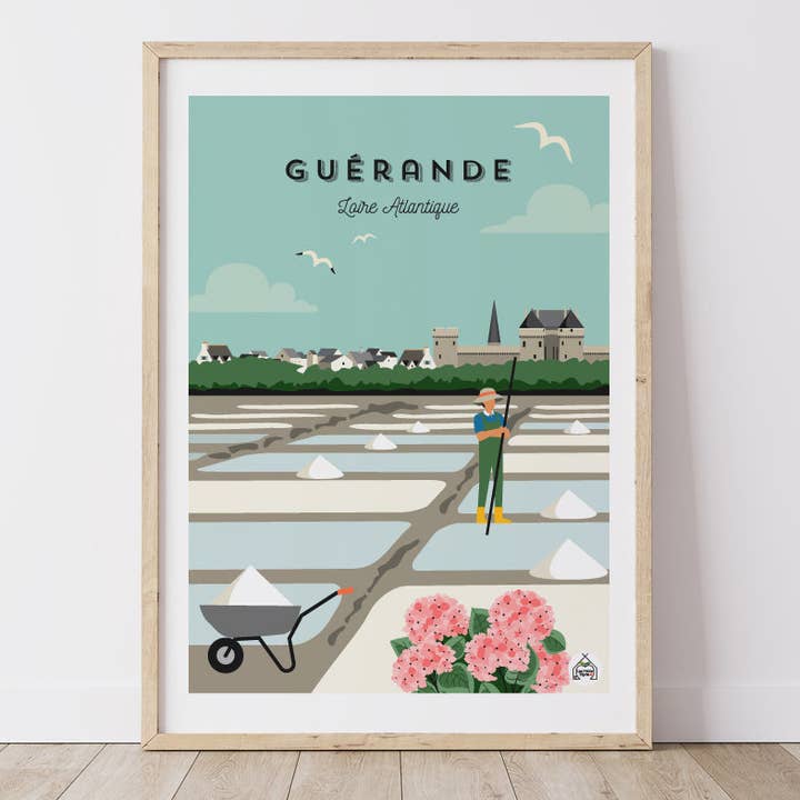Póster GUERANDE – Loira Atlántico para venta al por mayor de Les Petits Yéyés