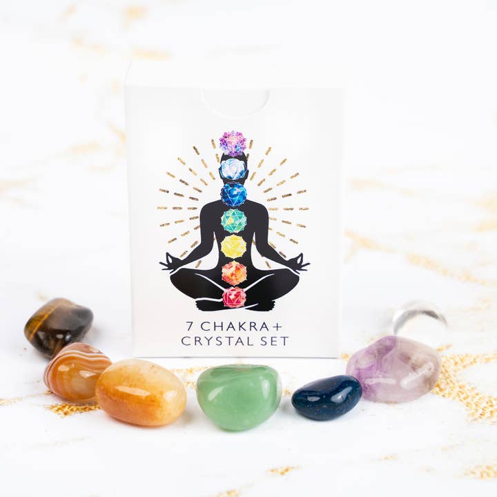 Future Life Love 7 Chakra Tumbler Stone Set and Box for wholesale by Future Life Love