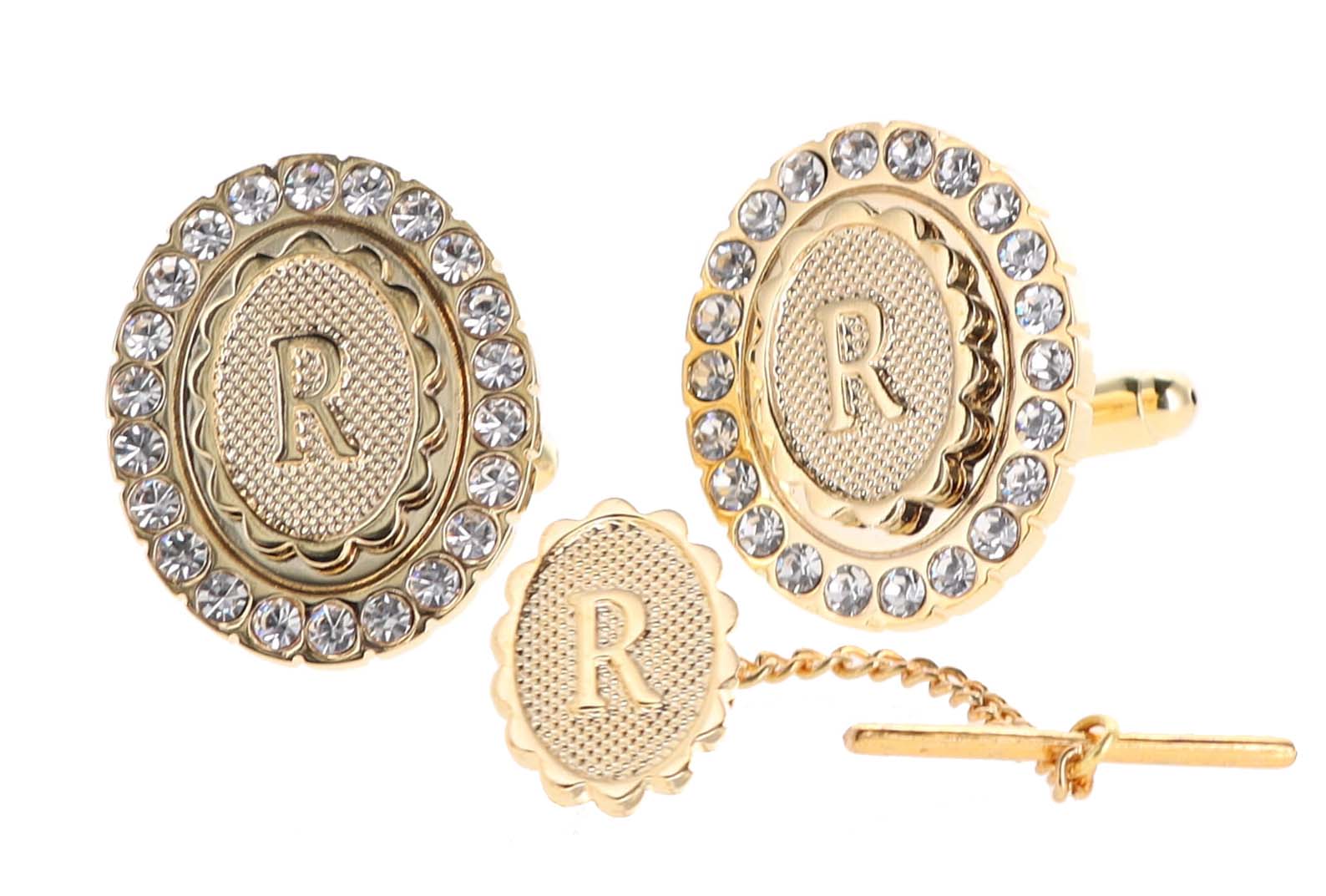 Dubal Brothers - Vendita all'ingrosso Gemelli - Gemelli e fermacravatte Vittorio Vico Bling iniziali: dalla A alla Z di Classy Cufflinks17