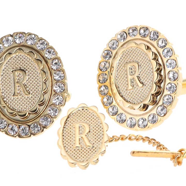 Dubal Brothers - Vendita all'ingrosso Gemelli - Gemelli e fermacravatte Vittorio Vico Bling iniziali: dalla A alla Z di Classy Cufflinks17