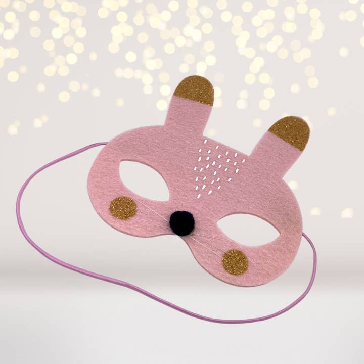 Chicky Chicky Bling Bling - Vente Déguisement – enfant - Masque de costume en feutre de lapin pour enfants, Masque de costume de lapin pour enfants, Costume de forêt