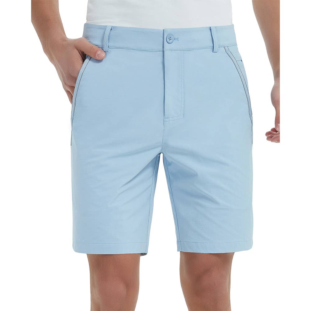 Qing Dao Lai Si Ma Te Fang Zhi You Xian Gong Si - Vente Short de sport – homme - Short de golf stretch pour hommes avec poches, taille élastique13