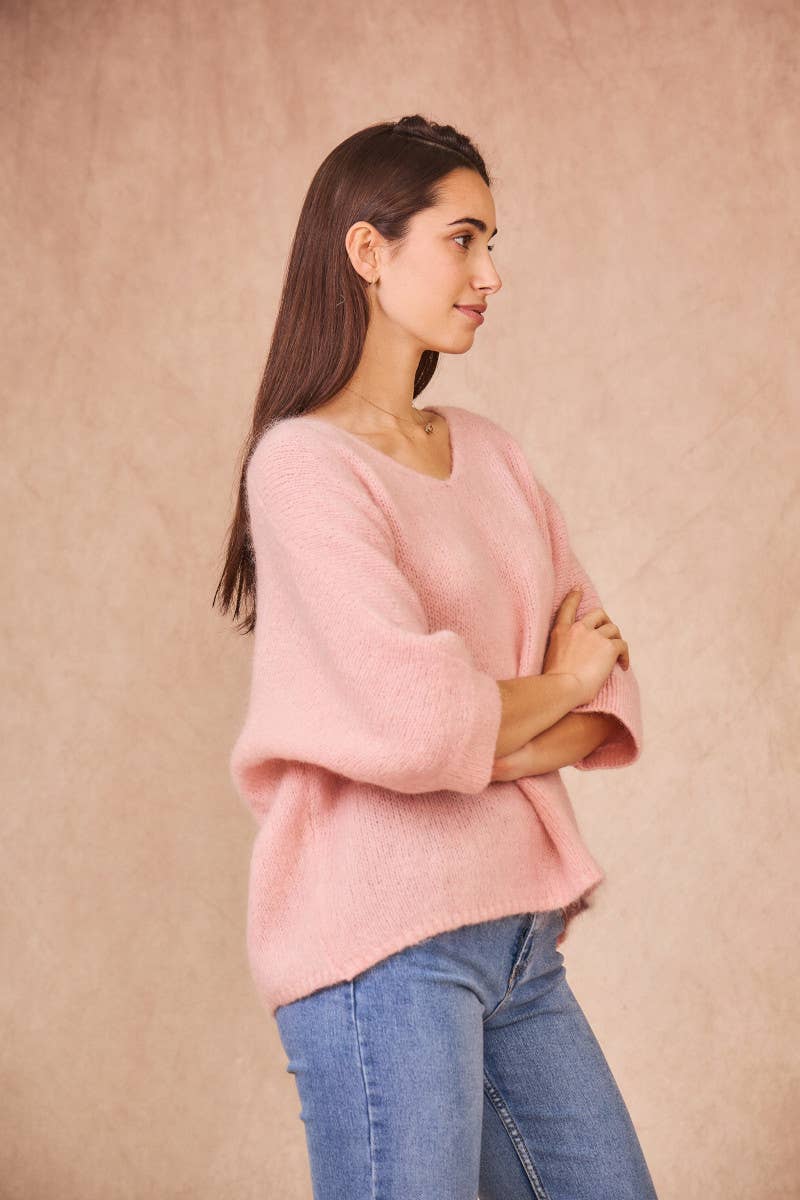 Calie Paris - Venta al por mayor Jersey de punto - Mujer - Suéter elegante de mohair kid32