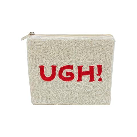 "UGH" BEADED POUCH for wholesale by Pizzazz, Inc.