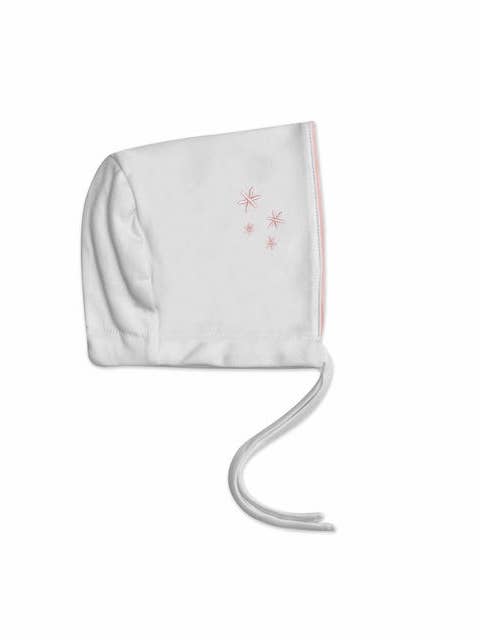Milky Way Bonnet Pima Cotton Pink for wholesale by Nuvola Baby