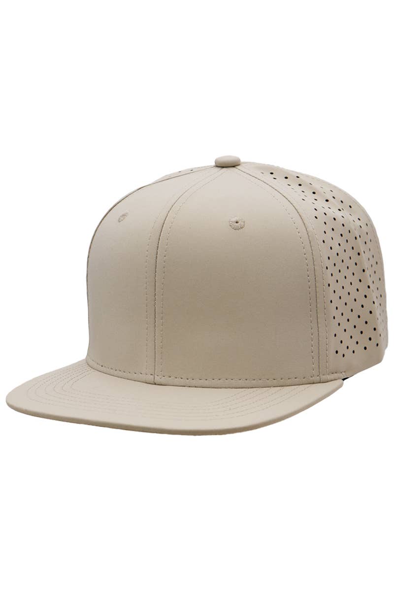 Cap Zone - Wholesale Flat Brim Cap - Unisex - Six Panel Flat Bill Perforated Snapback16