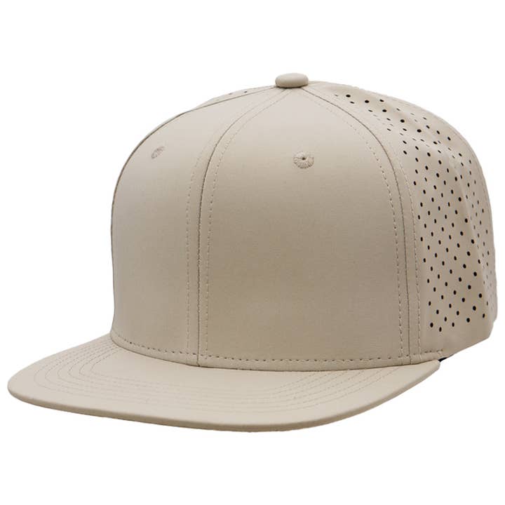 Cap Zone - Wholesale Flat Brim Cap - Unisex - Six Panel Flat Bill Perforated Snapback16
