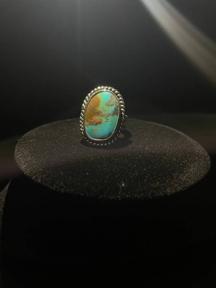 Anillo de plata esterlina y turquesa de Western Sonoran para venta al por mayor de Regul Silver