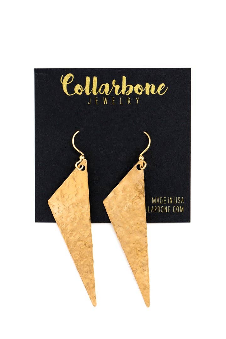 Collarbone Jewelry - Wholesale Dangle Earrings - Asymmetrical Triangle Earrings1