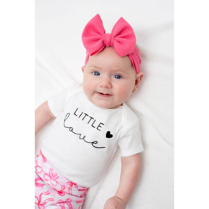 Hedebåndssløjfe i Hot Pink for engroshandel hos Tiny toes Baby Co