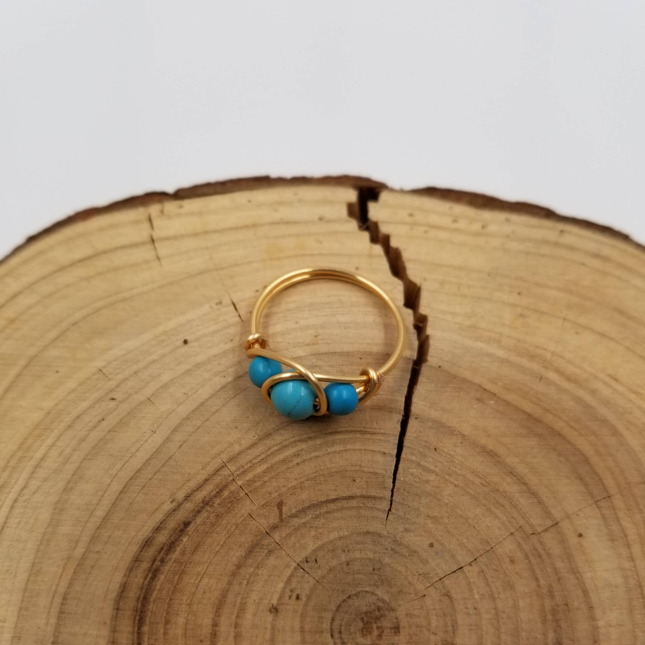 CHAKRA JEWELRY - Vente Bague de cocktail/de cérémonie - Bague en perles de pierre naturelle faite à la main 3 Chalak3