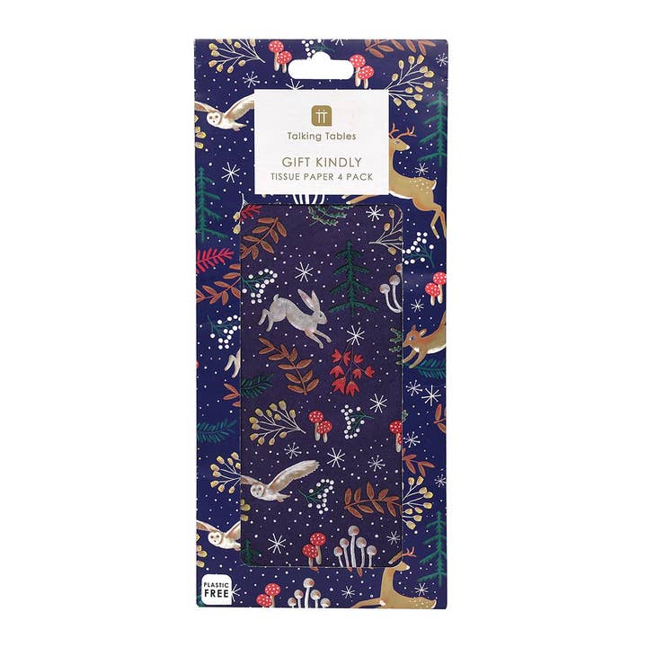 Twilight Blue Tissue Paper | 4 Sheets | for wholesale by Talking Tables EU