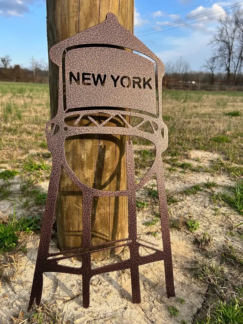 Slinging Sparks Metal Work LLC - Venta al por mayor Letreros de exterior - Letrero de metal personalizado con nombre de ciudad/pueblo, letrero con nombre de ciudad3