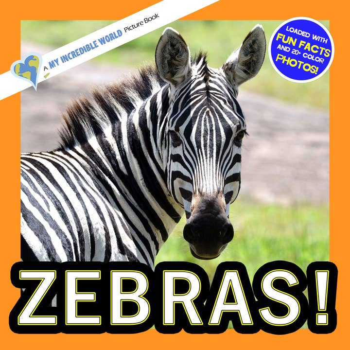 Zebre! Un mio incredibile libro illustrato per bambini per la vendita all'ingrosso da parte di My Incredible World