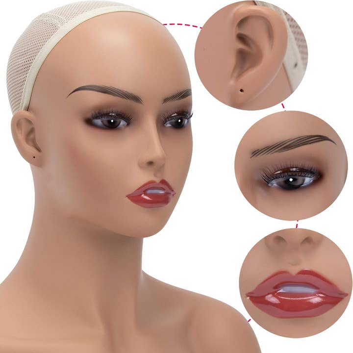 A1 PACIFIC INC. - Wholesale Mannequin - Realistic Mannequin Head Bust Wig Display and Styling DE-BS 1
