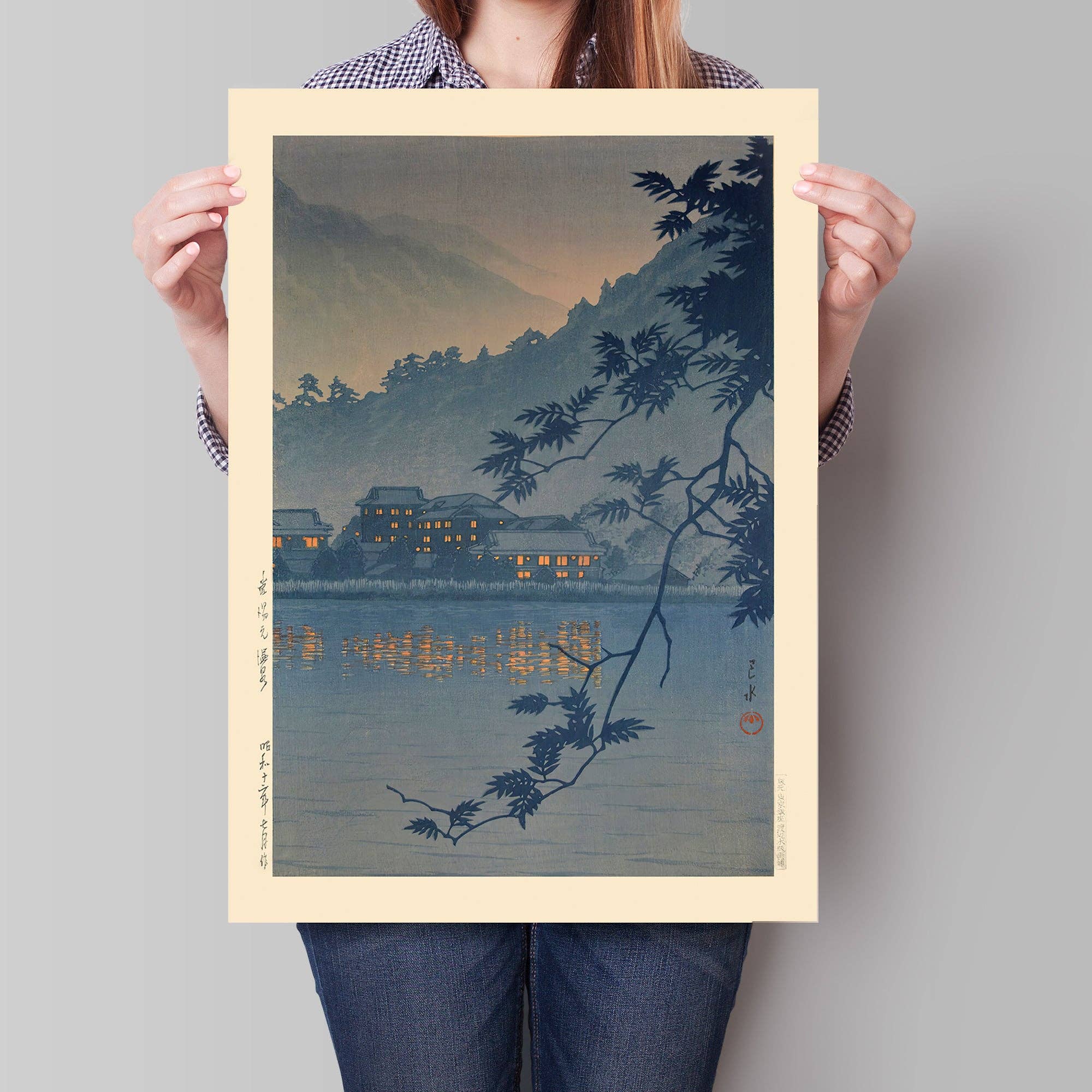 Ink & Drop - Vendita all'ingrosso Stampa artistica - Sorgente Termale Yumoto, Stampa di Nikko di Hasui Kawase7