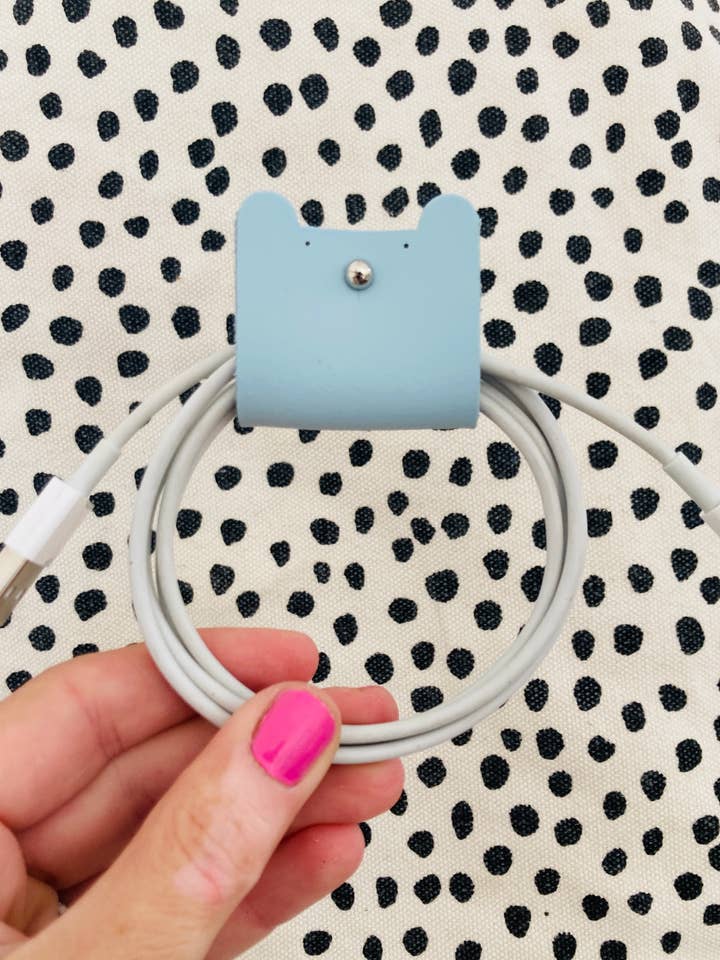 Leather Bear Cord Tidy | Handmade for wholesale by Moco Handmade