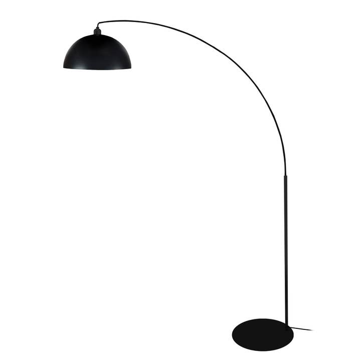 HAMILTON - Black Metal Arched Floor Lamp for wholesale by Tosel Shop