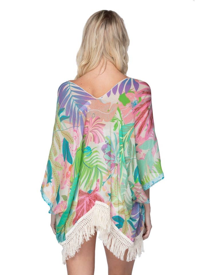 Pool to Party - Wholesale Kimono - Women's - Luxury Cropped Fringe Kimono