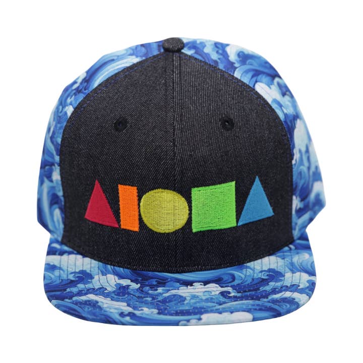 REGNBÅGE Blå Vågor Vuxen Snapback för wholesale av Soley Aloha