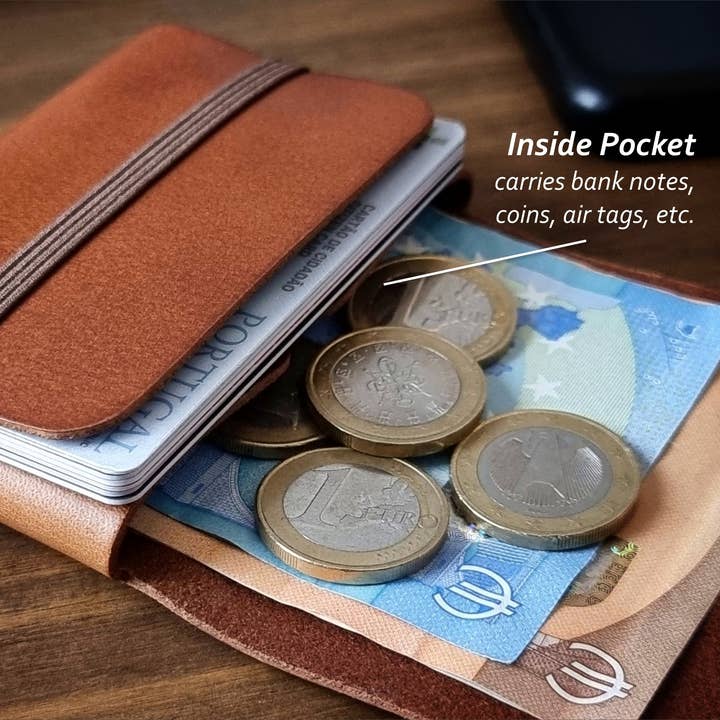 Singular Leather - Wholesale Wallet - Unisex - Camel Brown Leather Wallet - Minimalist and Customizable2