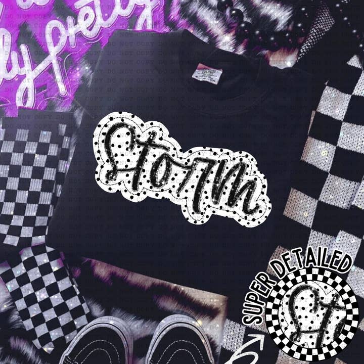 Simple Tymes – Engroshandel Sublimationstryk – Dotted Applique Teams DTF-print62