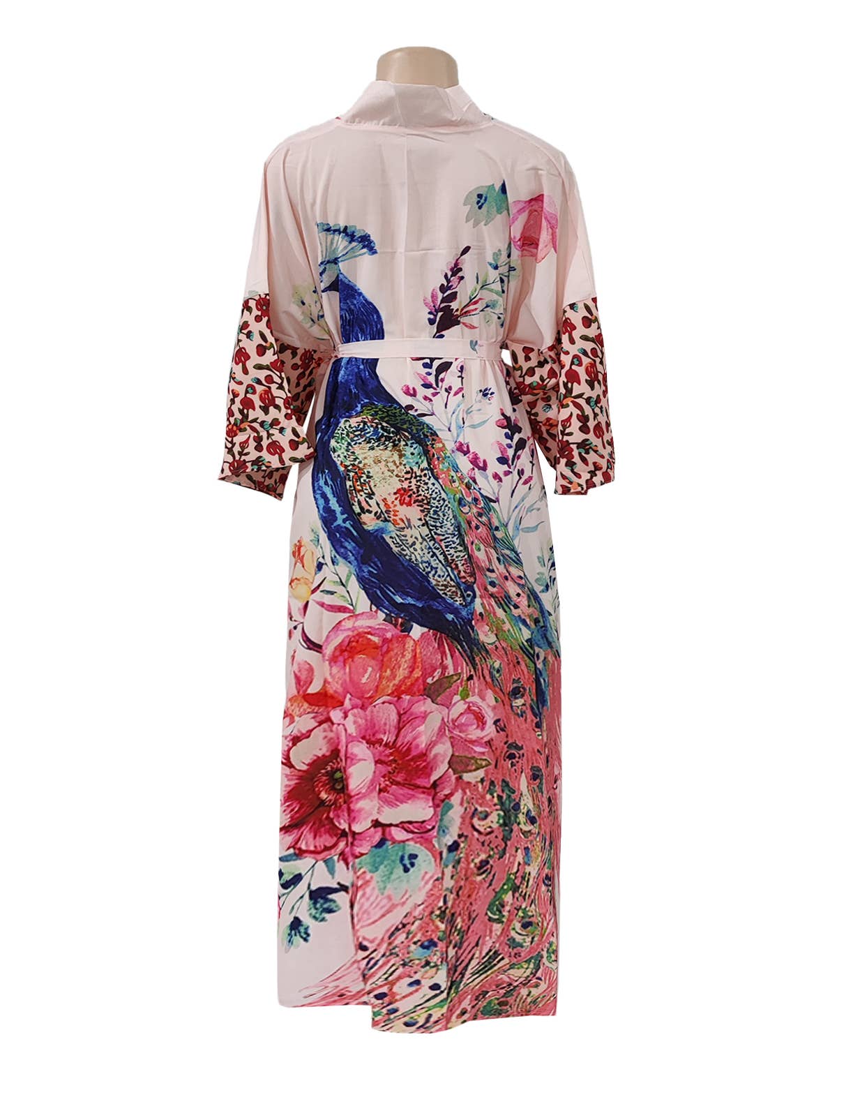 Rosa Clothing - Vente Kimono – femme - Peignoir de plage rétro oriental kimono en forme de paon1