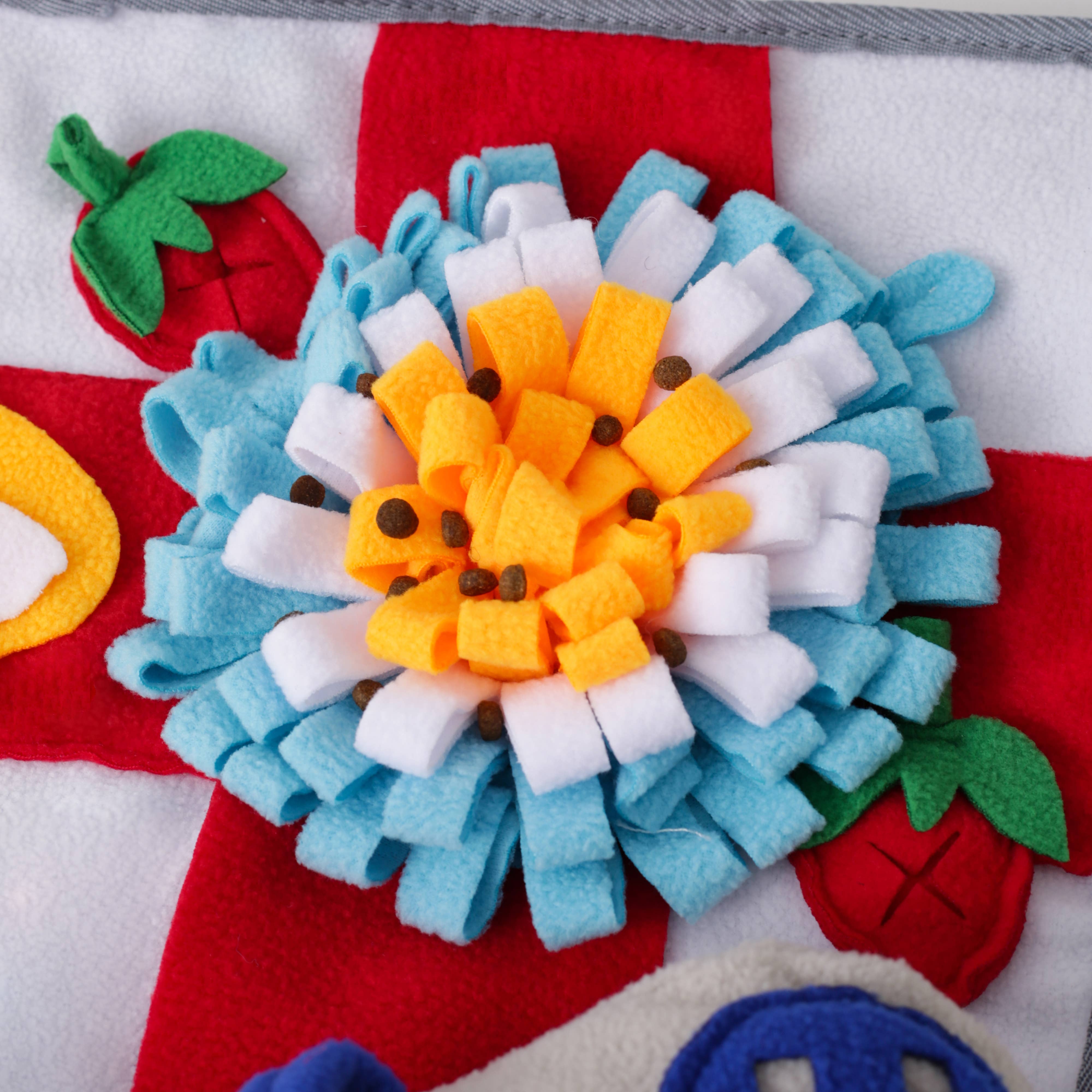 LUFTPETS - Wholesale Pet Mat - Dog - Red Bone Snuffle Mat for Dogs – 24" Squeaky Enrichment Toy6