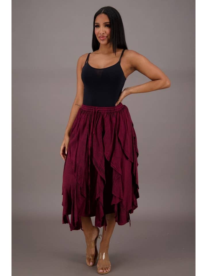 Advance Apparels - Vente Jupe – femme - Jupe Renaissance superposée 1322611