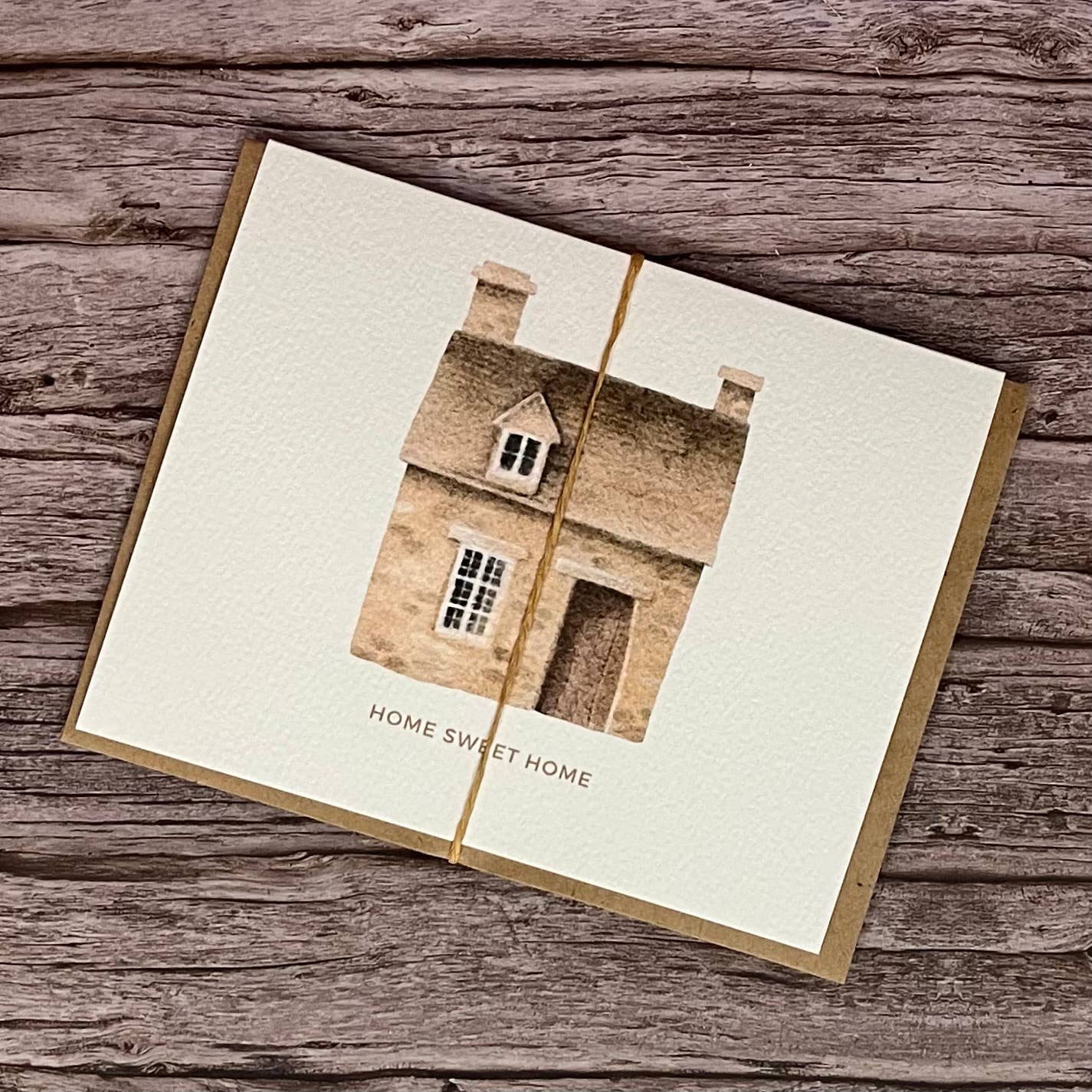 Paper Kuts - Wholesale Housewarming Card - "Home Sweet Home" New Home Card, Includes Kraft Envelope3
