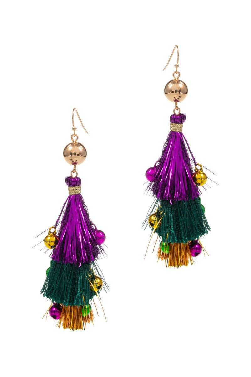 Designature New York - Wholesale Kwastjesoorbellen - Mardi Gras Kwastjes Oorbelhaken1