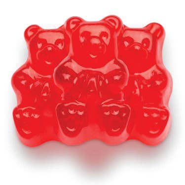 Albanese Wild Cherry Gummi Bears, 5lb Bag for wholesale by Grandpa Joe's Candy Shop