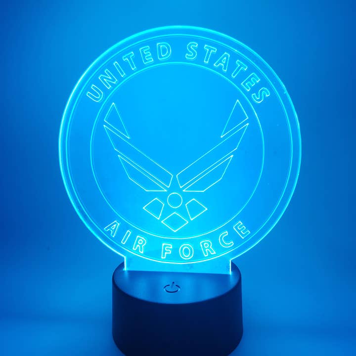 Air Force LED Accent Light | USAF Desk Lamp or Night Light for wholesale by The 308 Collective