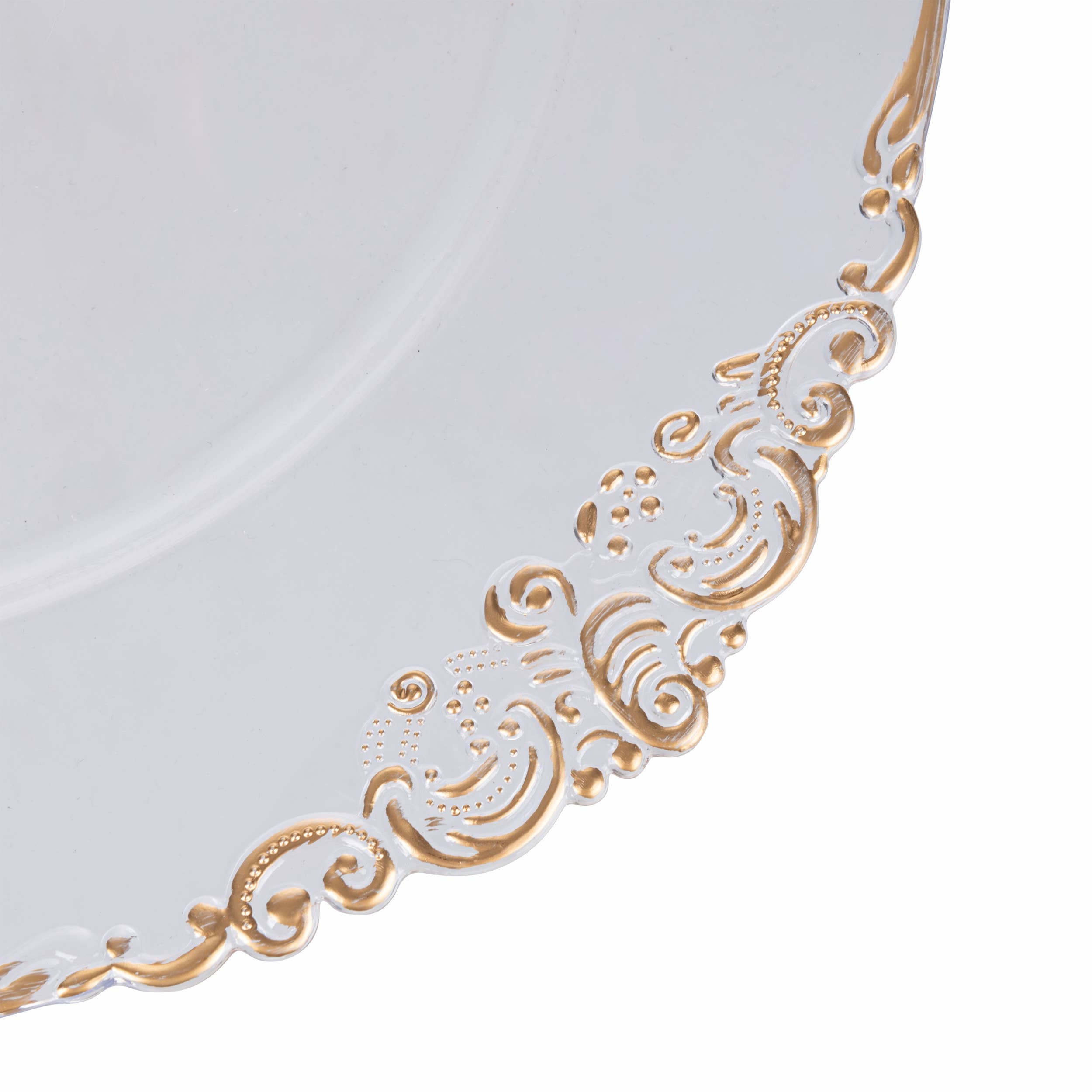 VdE Tivoli 1996 - Wholesale Charger - BAROQUE TRANSPARENT CHARGER PLATE2