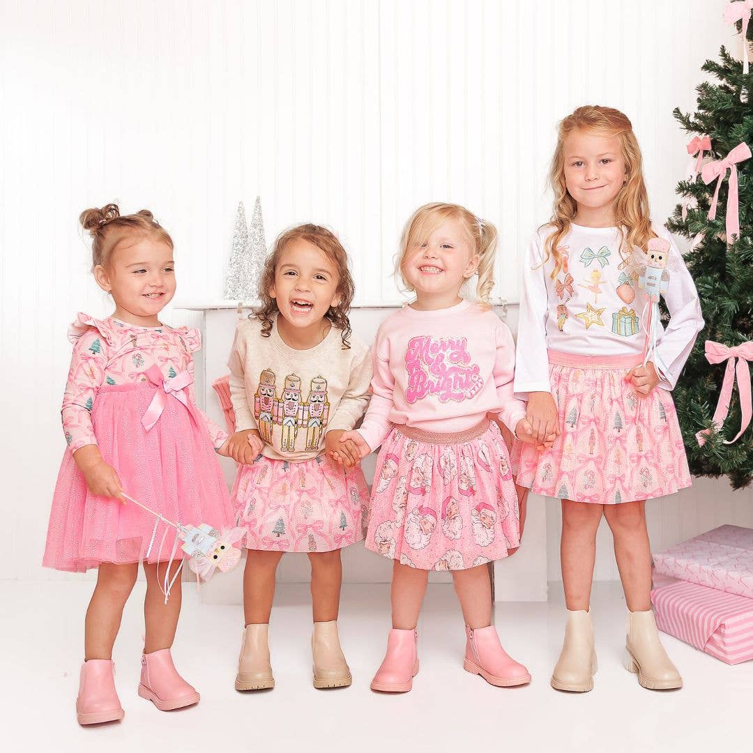 Sweet Wink - Wholesale Dress - Kids - Nutcracker Trellis Christmas Long Sleeve Tutu Dress - Kids4