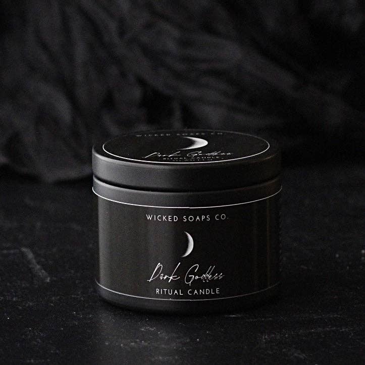 Wicked Soaps Co. - Wholesale Travel Candles - Dark Goddess Ritual Candle | Soy Wax Candle8