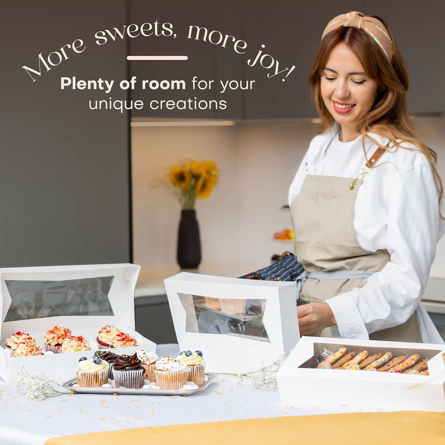 MT Products - Wholesale Food Storage Container - MT Products White Cookie Boxes/Bakery Boxes6