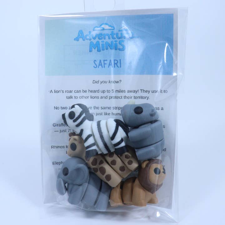 3D Printed Animals – Adventure Minis Safari Set for wholesale by MrSpinner