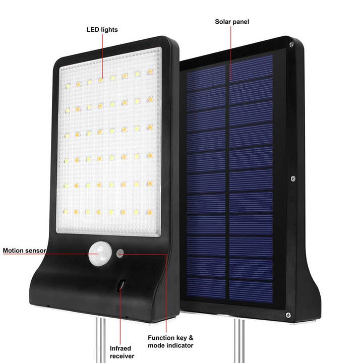 AICase - Wholesale Outdoor/Lawn Light - Waterproof Energy Saving Solar Wall Light Three Modes Induction Remote Control6