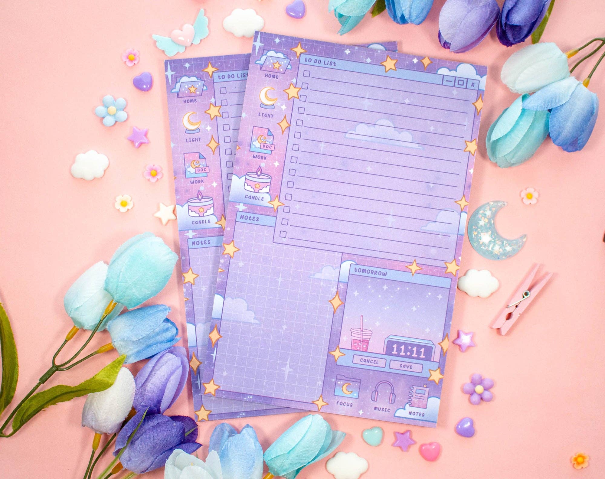 Unicorn Eclipse - Wholesale Planner - Study Night Daily Planner Pad2