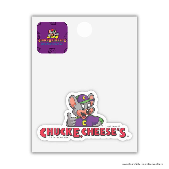 Blank Tag Co. Stickers - Wholesale Sticker - The Retro Chuck E. Cheese Logo Sticker