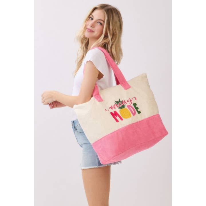 CC Wholesale Clothing - Wholesale Tote Bag - Women's - Vacay Mode Terry Tote6