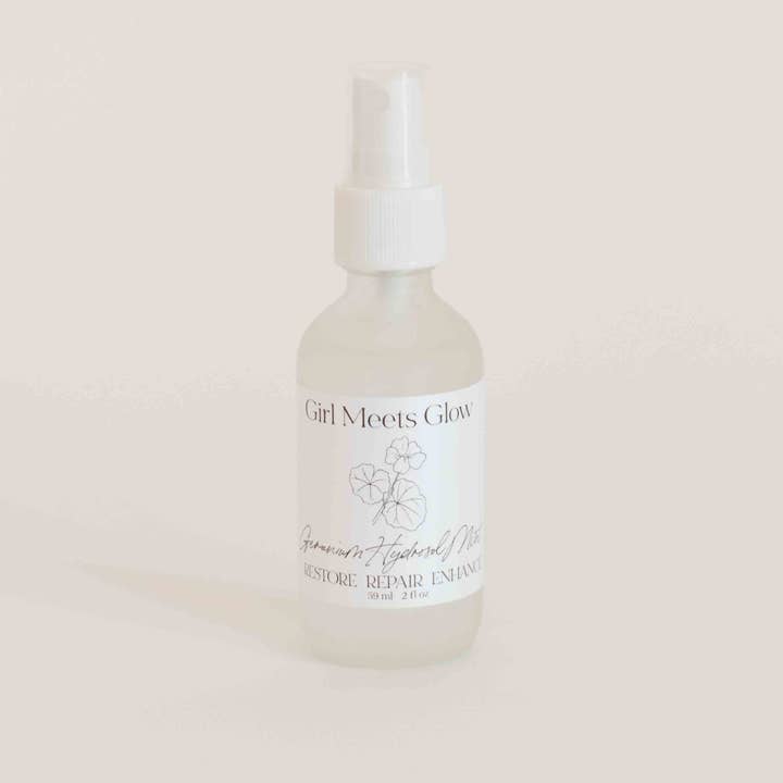 Geranium Hydrosol Mist Travel Size for wholesale by Girl Meets Glow