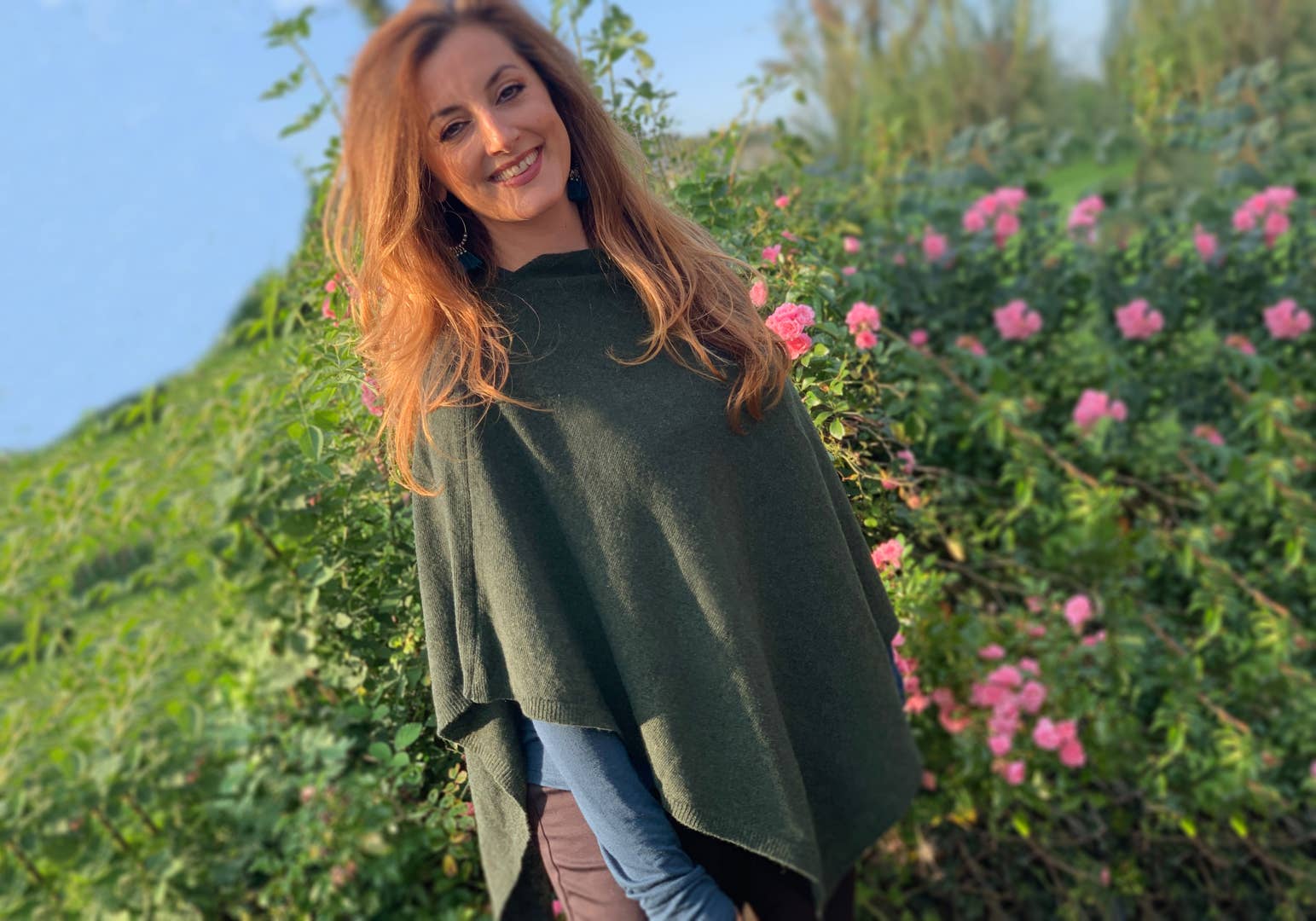 Creatico - Wholesale Poncho - Women's - House of Conti Firenze Cashmere Blend Italian Poncho Regular13